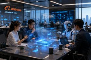 Alibaba AI agent chips future technology concept