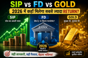 SIP vs FD vs Gold 2026 comparison in Hindi