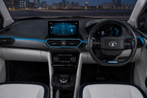 Tata Tiago EV interior 2026 dashboard