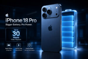iPhone 18 Pro bigger battery futuristic design