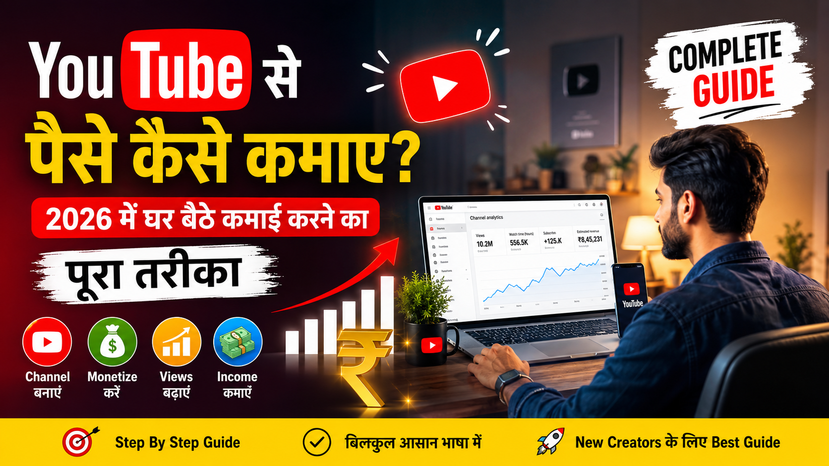 YouTube Se Paise Kaise Kamaye 2026 | Full Guide in Hindi