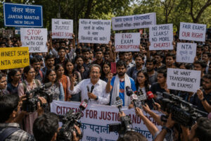 CJP Jantar Mantar protest over NEET issue