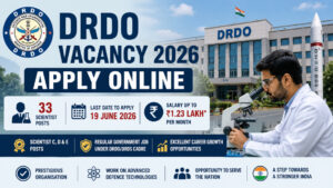 DRDO Vacancy 2026 Apply Online