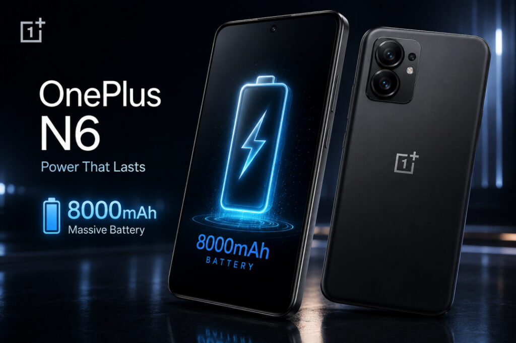 OnePlus N6 battery details with 8000mAh battery
