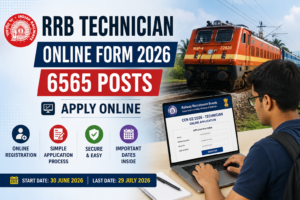 RRB Technician Online Form 2026 apply online for 6565 posts