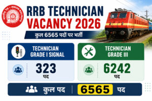 RRB Technician Vacancy 2026 post wise vacancy details