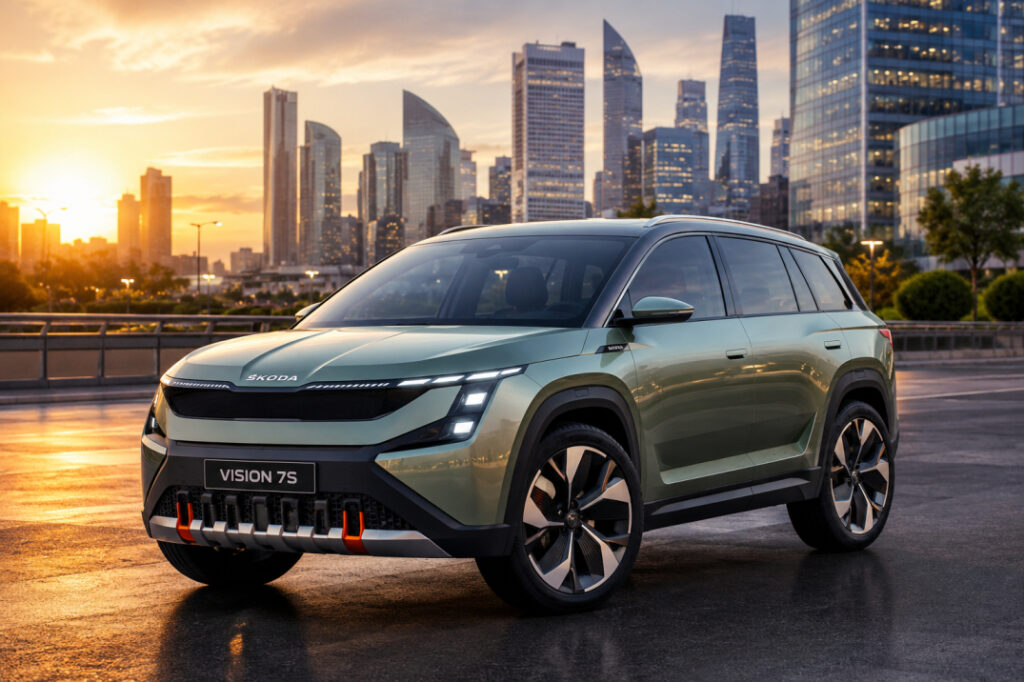 Skoda family electric SUV concept image