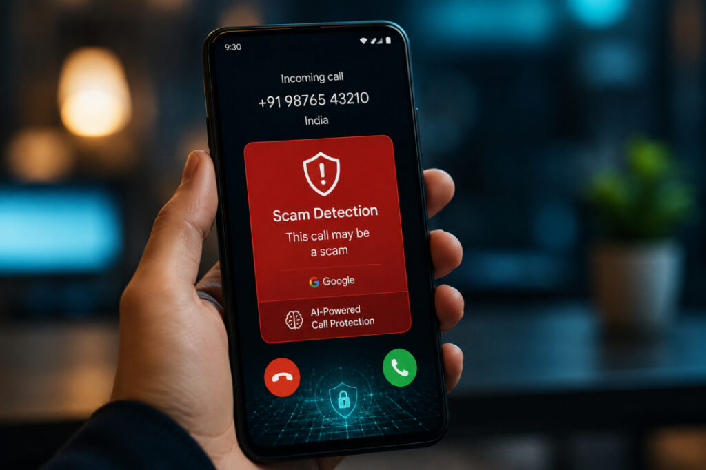 fake call detection Google Android scam warning