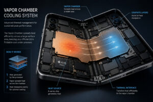 iPhone Ultra foldable tipped vapor chamber technology