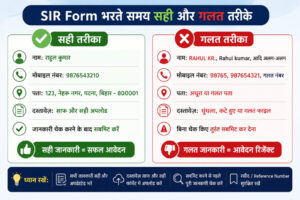 sir form fill mistakes in hindi