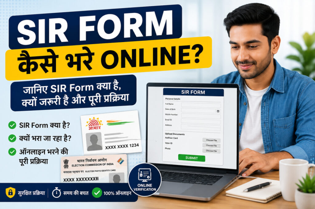 sir form kaise bhare online