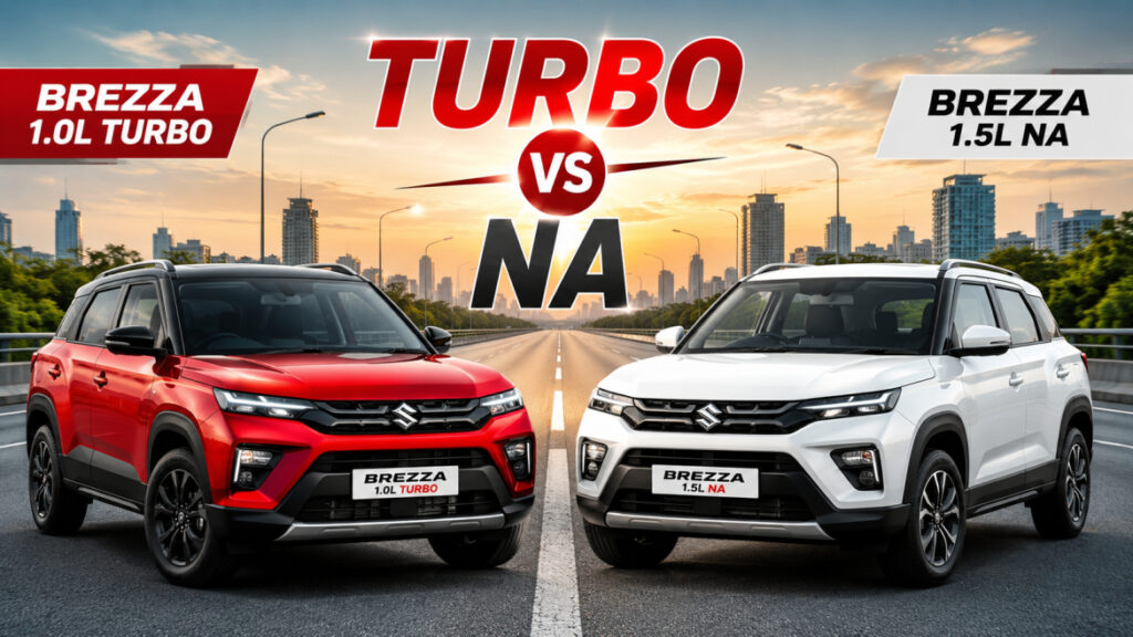 Brezza 1.0L Turbo vs Brezza 1.5L NA comparison