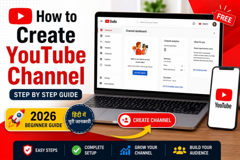 How to create YouTube channel step by step