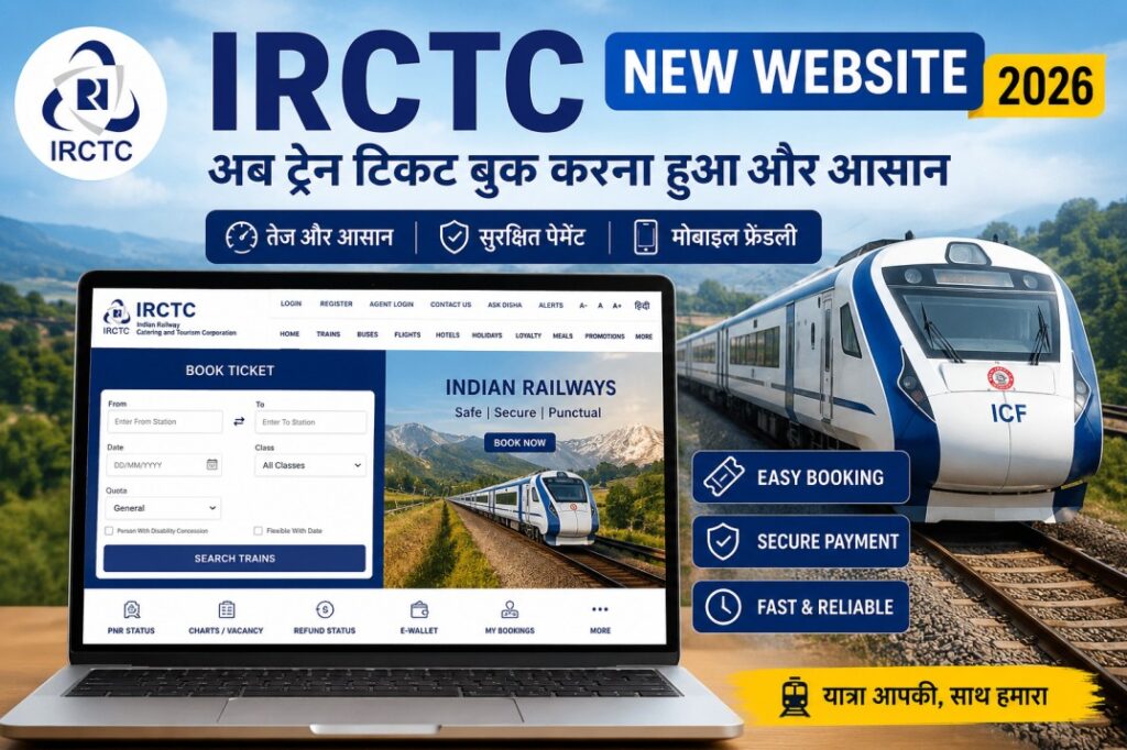 IRCTC Online Ticket Booking New Website