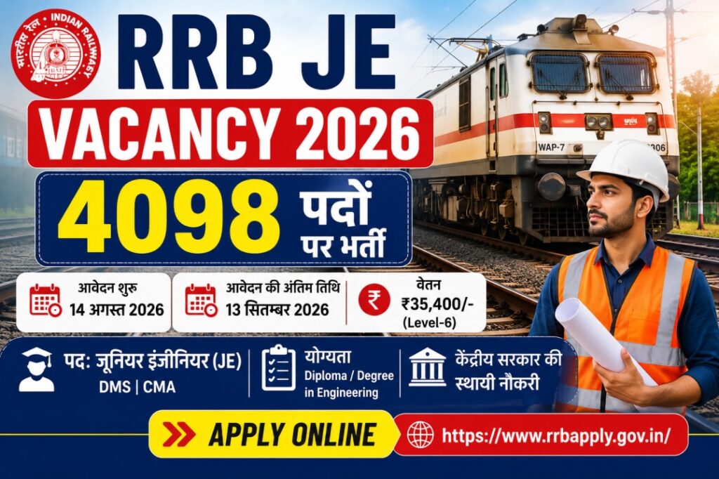 RRB JE Vacancy 2026
