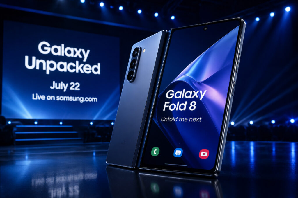 Samsung Fold 8 launch event July 22