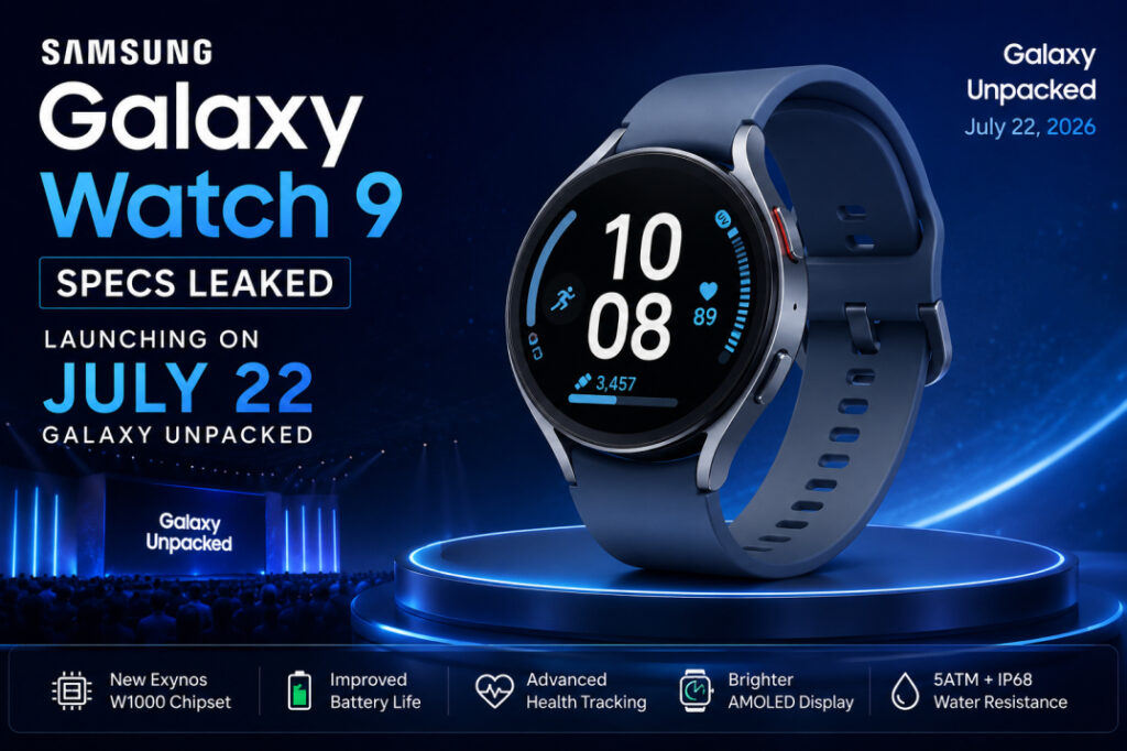 Samsung Galaxy Watch 9 specs leaked premium smartwatch render