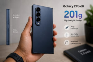Galaxy Z Fold 8 201 grams lightweight design