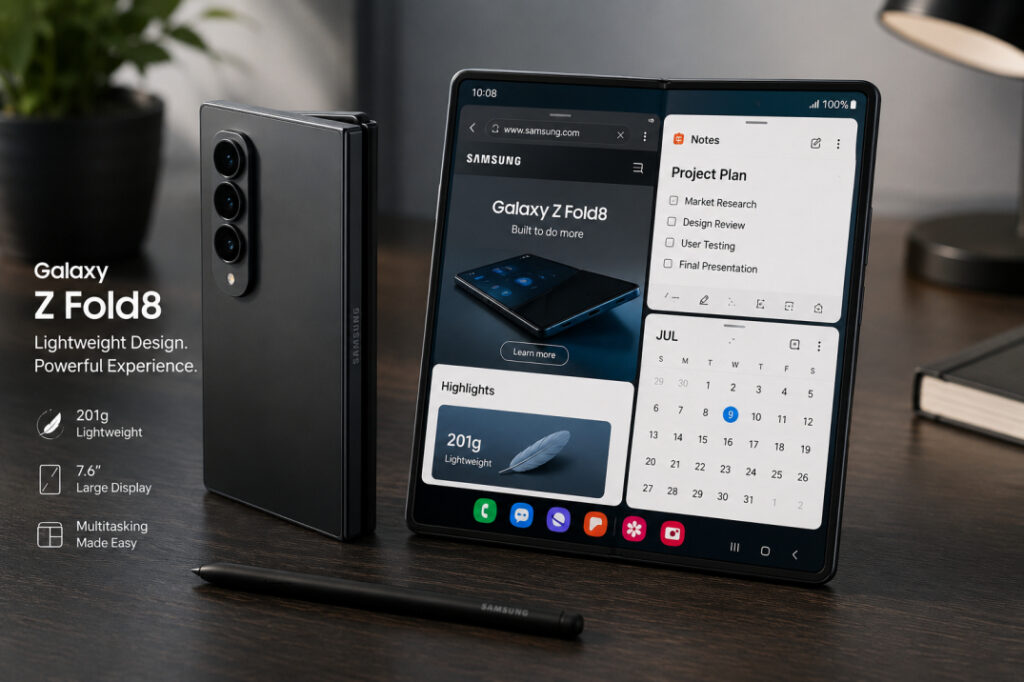 Galaxy Z Fold 8 lightweight design