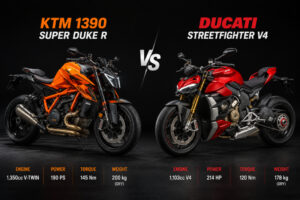 KTM 1390 Super Duke R vs Ducati Streetfighter V4