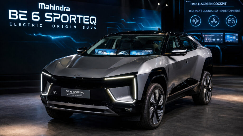 Mahindra BE 6 SportEQ launch triple screen electric SUV