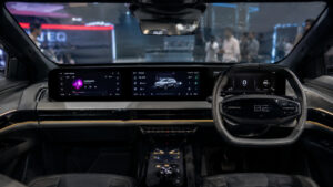 Mahindra BE 6 SportEQ triple screen cabin