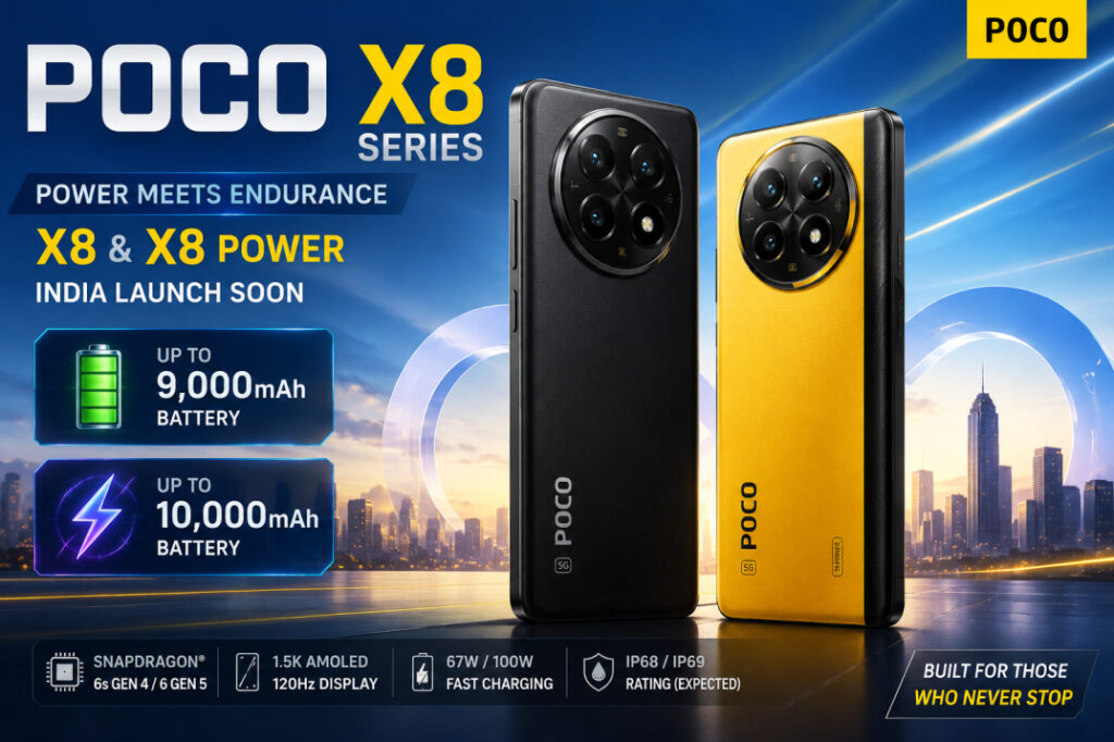 POCO X8 India Launch 10000mAh Battery