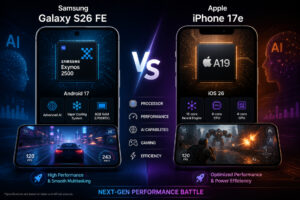 S26 FE vs iPhone 17e processor comparison