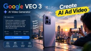 Google VEO 3 AI video generator से product advertisement