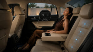 Skoda Slavia rear seat massage 2026