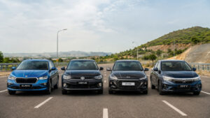Skoda Slavia vs Virtus vs Verna vs City comparison 2026