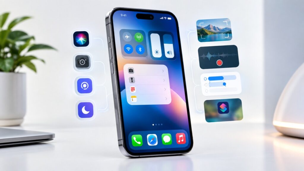 iPhone hidden features और useful tricks का premium smartphone visual